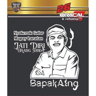 Cutting Sticker face dedi mulyadi / KDM Father Aing/ dedi Mulyadi word/