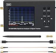 SA6 6GHz Portable Spectrum Analyzer, 3.2 "Color Touch Screen 35 MHz to 6200 MHz Handheld Micro Frequ