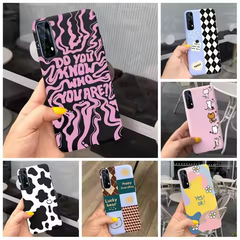 Soft Cover For Realme 7 5G Phone Case RMX2111 Shockproof Bumper For Realme 7 X7 Pro Realme7 Back Cov