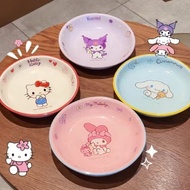 HELLO KITTY DINNER PLATE ORIGINAL SANRIO IMPORTED CINNAMOROLL PLATE/ CUTE CHARACTER PLATE/ CUTE IMPO