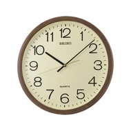[𝐏𝐎𝐖𝐄𝐑𝐌𝐀𝐓𝐈𝐂] Seiko Clock QXA806B QXA806 Decorator Brown Marble Casing Cream Dial Analog Quiet Sweep Silent Movement Wall