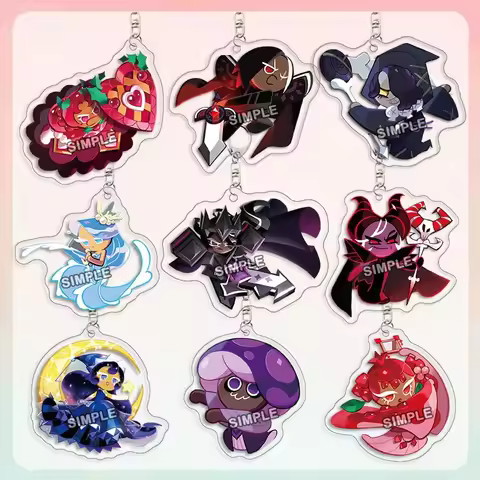 Cookie Run Kingdom Acrylic Keychain Jewelry Campus Related Products Cultural Creativity Friends Gift