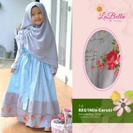 Children's labella gamis // labella children's muslim clothing // labella Reg1mix children's gamis c