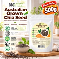 BIOFIZZ Chia Seed 500g with Organic Chia Seed Halal Chia Seed Superfood Chia Seed Biji Chia