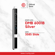 :: พร้อมติดตั้ง :: C-CURITY รุ่น DMB6001B 3D Face Scan Waterproof IP65 Digital Door Lock for Sliding