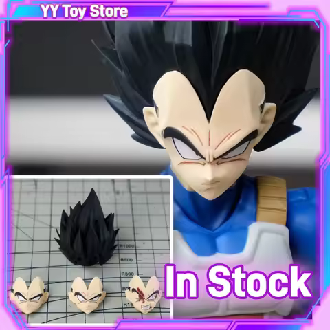 In Stock Dragon Ball Z SHF Super Saiyan Vegeta Headsculpt Accessory Modification Parts Anime Action 
