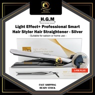 HGM Light Effect+ Professional Smart Hair Styler Hair Straightener - Silver / White (MKY-K5)