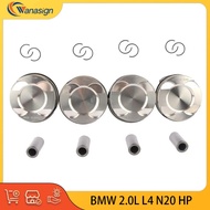 AUTO ENGINE Piston Kits & Piston Ring Set For BMW 1 2 3 4 5 X1 X3 X4 X5 X6 Z4 2.0L 2.0T L4 GAS 2.0 L