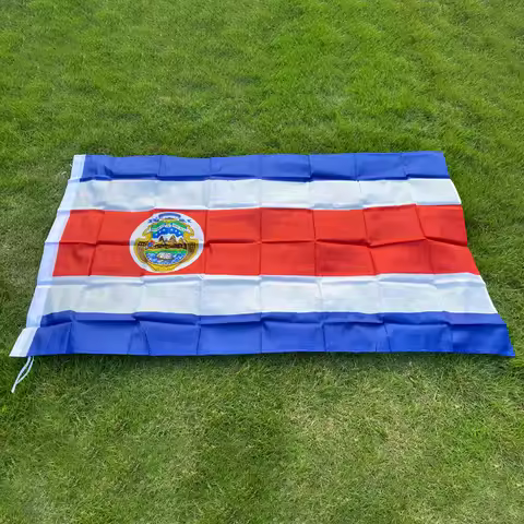 Aerlxemrbrae Flag Large COSTA RICA High Quality Polyester Printed Flagsr Costa Rica Decoration Activ