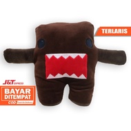 Brown embroidered domo kun doll