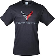 C8 Corvette Next Generation Carbon Flash T-Shirt (X-Large, Charcoal)