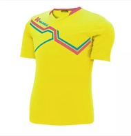 WARRIX SPORT เสื้อฟุตบอลพิมพ์ลาย WA-1516 (สีเหลือง-ชมพู)