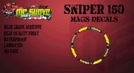 Sniper 150 Mags Decals (Yellow)