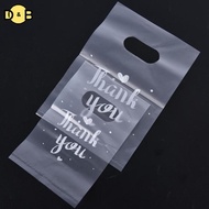 [DB] 100Pcs Mini Thank you Plastic Gift Bags Wedding Candy Bags Shopping Carrier Bags TH