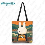 Fancytravel Miffy Casual Canvas Tote Bag Women Handbags Lunch Bag Shopper Bag