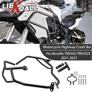 Motorcycle Engine Guard Highway Crash Bar For Benelli TRK 502 502X Benellia BJ500GS 2021-2024 Frame 