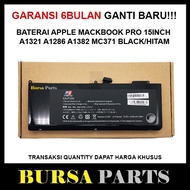 Baterai Laptop Apple Macbook Pro 15" A1321 A1286 A1382 Mc371 Hitam Ori