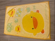 百貨專櫃黃色小鴨嬰兒法蘭絨毛毯 超厚超保暖
