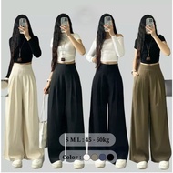 High Quality Gold Wide Leg Pants - Soft, Thick Fabric, Standard Form -Kimii Quan875_P13K23