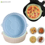 Round Replacemen Air Fryers Oven Baking Tray Fried Chicken Basket Mat Air Fryer Silicone Pot Grill Pan Kitchen Accessories