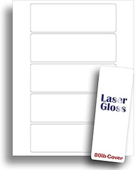 White Single Sided Glossy Printable Bookmarks - Blank Bookmark Printing Paper for LASER Printers - H