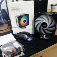 HSF Heatsink Fan CPU Cooler Deepcool AG400 ARGB Dual Fan AM4 AM5 Intel 1200 115x 1700 No Plus Digita