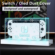 20 Colors Light Emitting Clear Dust Cover for Nintendo Switch &amp; Switch OLED Console Charging Dock