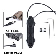 ยุทธวิธีเติมความดันระยะไกลสวิทช์ฟังก์ชั่นคู่สำหรับ Mlok Keymod DBAL A2 PEQ 15 NGAL MAWL ไฟฉายอาวุธลู