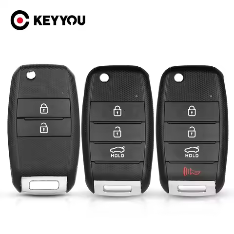 KEYYOU 3 Buttons For Kia KIA K2 K3 K5 Carens Cerato Forte Car Fob Cover Housing Remote Key Shell Cas
