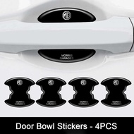 4/8Pcs Handle Black Protection Door Bowl Sticker For MG HS ZS TF ZR HR EP MG5 MG3 MG4 EV 4 5 6 GM Mu