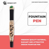 (QBEP) Luxury 18KGP 0.5mm Gold Dragon Dragon Fountain Pen Fountain Pen