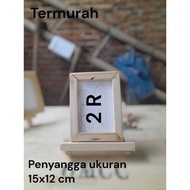 [WOODEN PHOTO SUPPORT | MINI TRIPOD STANDING CALLIGRAPHY PAINTING | EASEL 15 X 12 CM | CAN BE USED F