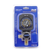 เกจ์วัดน้ำยา หัวเดี่ยว VALUE รุ่น VRM1-B-0404 และ VRM-B0403 HI (วัดได้ทุกน้ำยา)