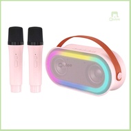 Two Build-in Speakers Speaker Mini Karaoke Bass RGB Hi-Fi Sounds Portable Wireless Karaoke