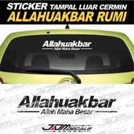 Sticker Vinyl Kalimah ALLAHUAKBAR RUMI