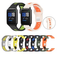 Dual Color Silicone Strap Sport Watch Band For AXTRO Fit 3 Fit4 Actxa Tempo 4c 5c