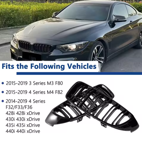 F32 F33 F36 F80 F82 Grille Front Kidney Grille Grill for BMW 4 Series F32 F33 F36 (2014-2019) M3 F80