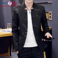 COZY UP ผู้ชายชุดลำลองเสื้อแจ็คเก็ตเกาหลี Slim เยาวชน Blazer Masculino