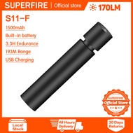 SUPERFIRE S11-F Strong Light Flashlight Mini LED Charging Multifunctional Female Household Outdoor S