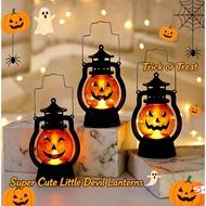Portable Halloween Mini Lantern Pumpkin Skull Spooky Party Decor Prop
