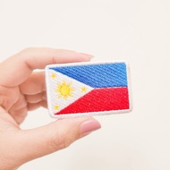 FLAG EMBROIDERY PATCH PHILIPPINES FLAG EMBROIDERY BADGE/ PHILIPPINES IRON PATCH/ IRON ON PATCH