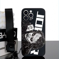 Ốp lưng điện thoại chống'sốc họa tiết chú hề TPU màu đen Joker 1 chiếc và dây đeo cổ tay khóa lựu đạ