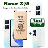 Honor X7B กระจกเทมเปอร์ Honor X7B ปกป้องหน้าจอ Honor X7B กันรอยเลนส์กล้องถ่ายรูปคลุมทั้งหมดฟิล์มด้าน