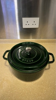 STAUB 琺瑯鑄鐵鍋 26 綠色