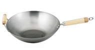 Helen Chen s Asian Kitchen 14-inch Carbon Steel Wok with Bamboo Handles
