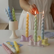 Ins Style Spiral Long Rod Candle Scented Candle Aromatherapy Soy Wax Candles Wedding Birthday Candle