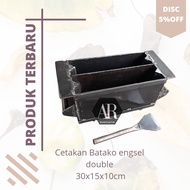 cetakan batako engsel double 30x15x10cm