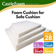 Meilleur 50D High Density 2-4 Inch Square Foam Cushion Sofa Seat Couch Chair Wheelchair Sponge Foam