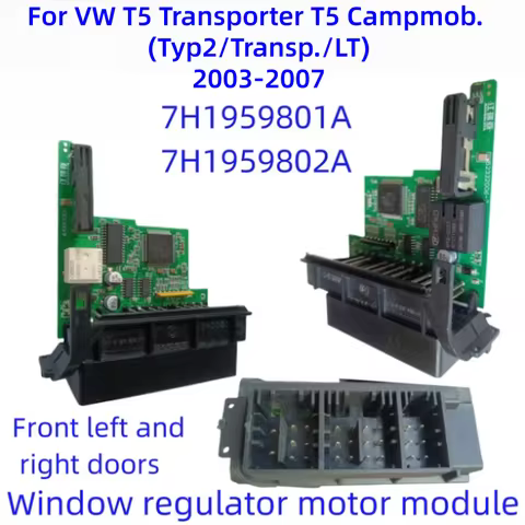 For VW T5 Transporter T5 Window Regulator Motor Module Front Left Front Right Door Module New 7H1959
