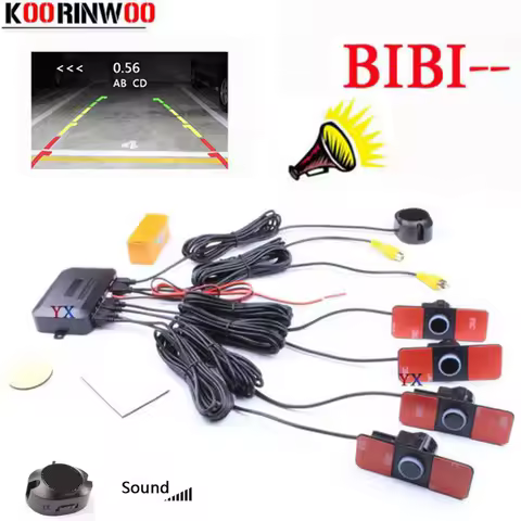 Koorinwoo Original 16.5MM Car parking Sensor Dual Core Video system Image Parktronic jalousie Rear v